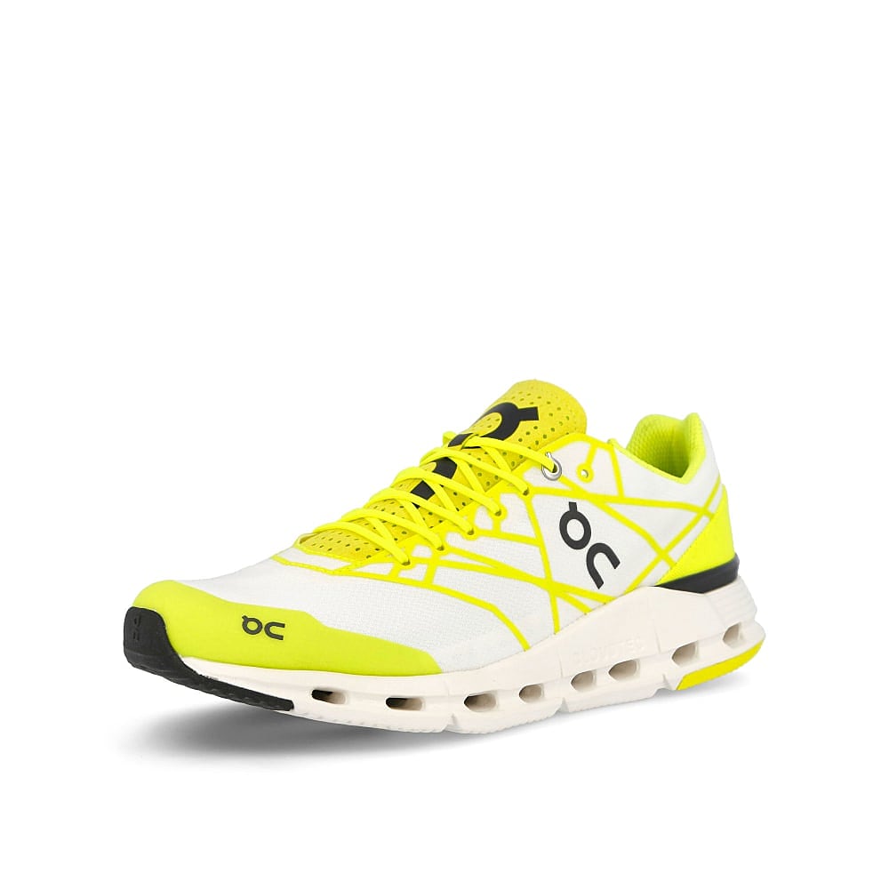 On cloudnova z5 Neon-White Sneakers  Close Up | Overkill