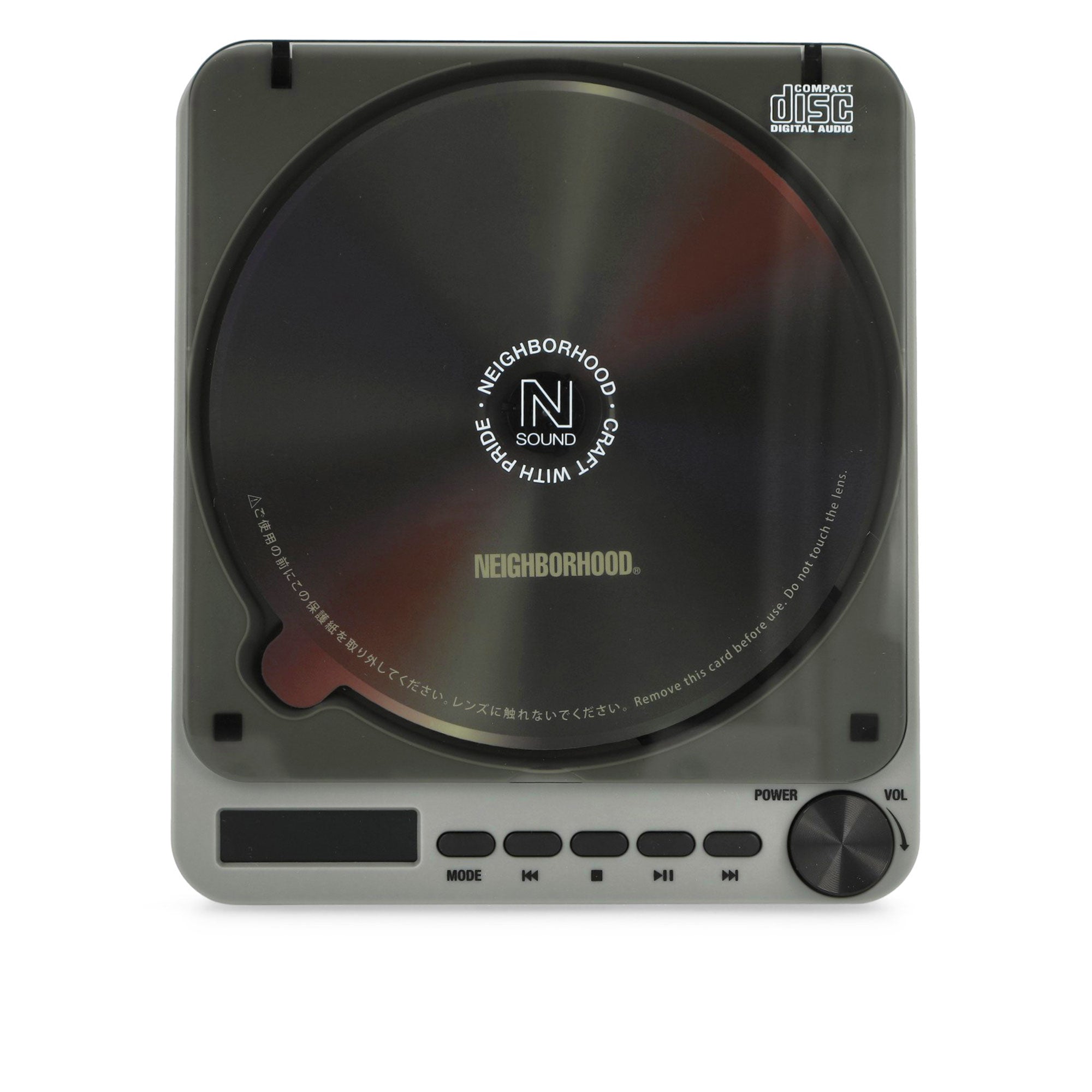 Neighborhood Portable CD Player Gray Other Home Accessories 26176NH-AC01 / Gray | Overkill
