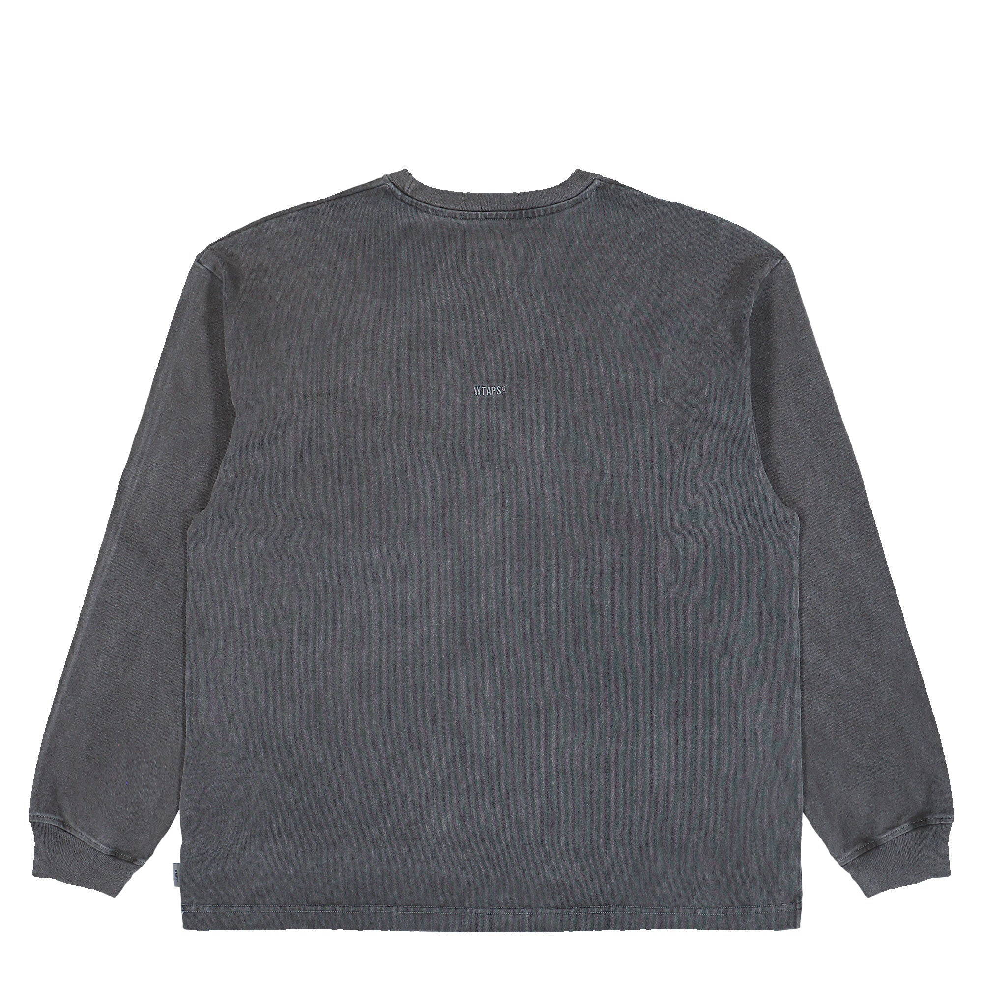 WTAPS Sign-OD / LS / Cotton Black Sweatshirts 261ATDT-CSM08 Close-up | Overkill
