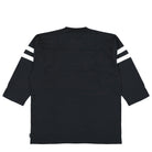 Neighborhood Football Shirt LS Black T-Shirts 261FPNH-CSM11 / Black Close-up | Overkill
