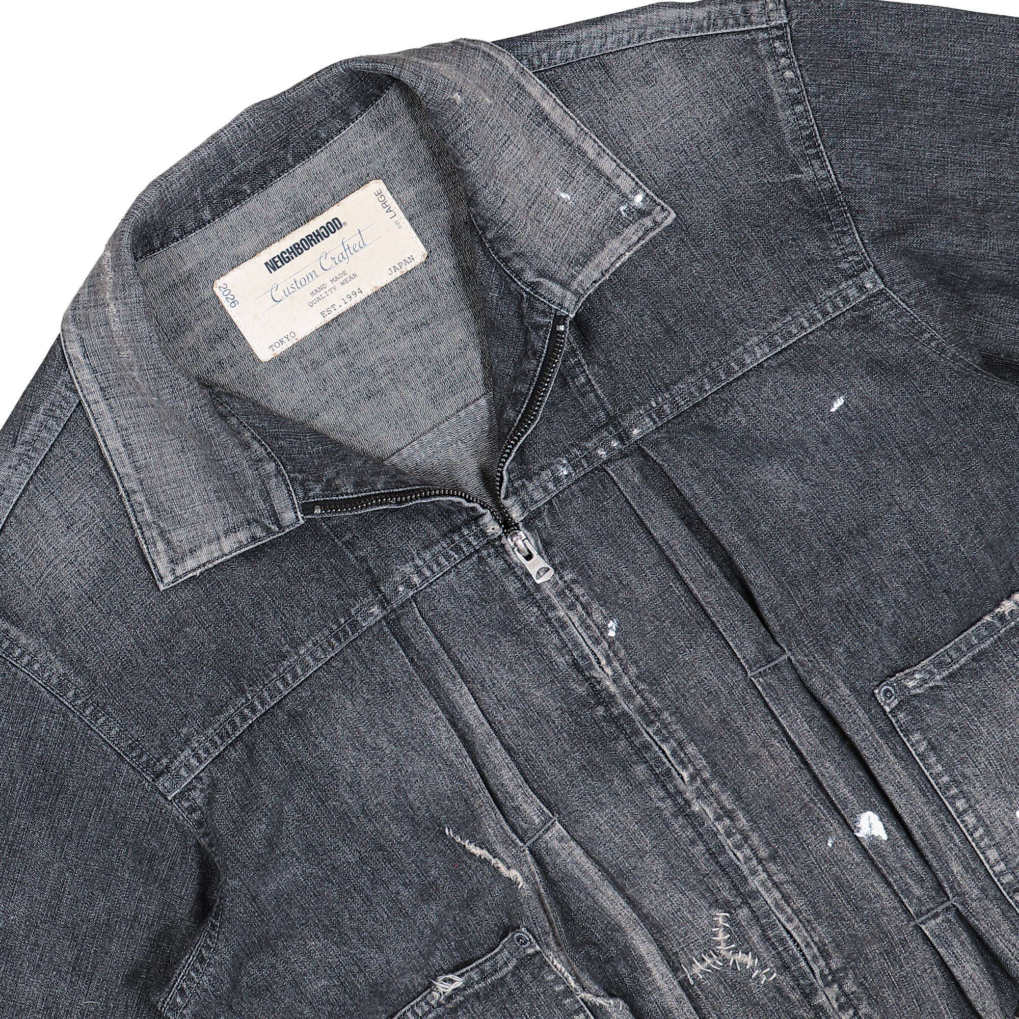 Neighborhood Savage LW Denim Zip Jacket 261SPNH-JKM06 | OVERKILL