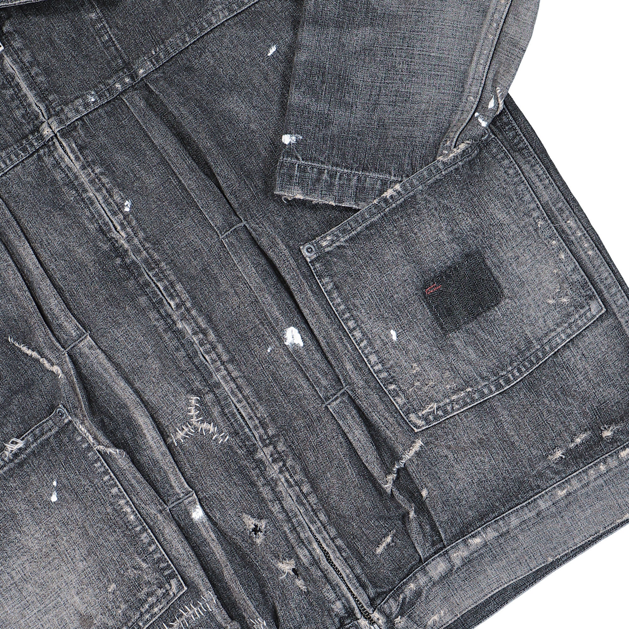 Neighborhood Savage LW Denim Zip Jacket Black Jackets 261SPNH-JKM06 Detail View 1 | Overkill
