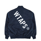 WTAPS Team / Jacket / Nylon. Twill Navy Bomber & Varsity Jacket 261TQDT-JKM01 / Navy Close-up | Overkill
