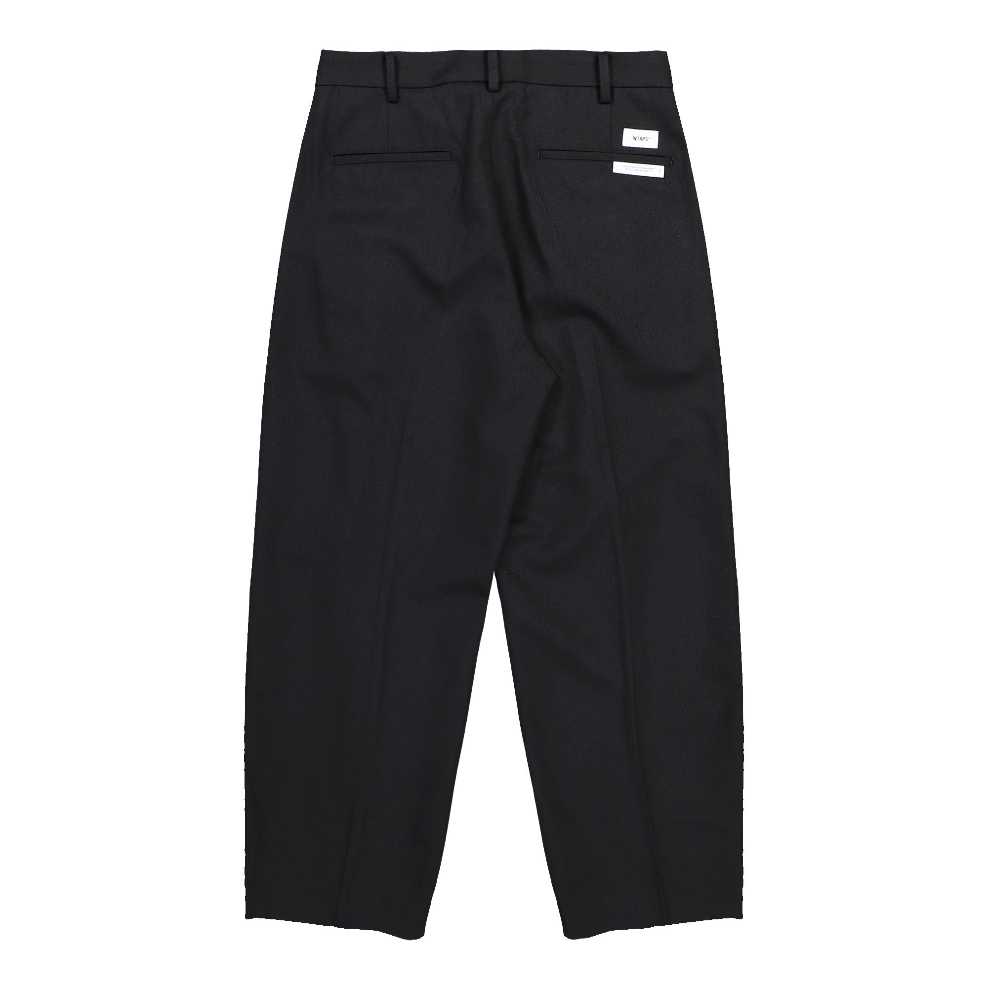 WTAPS TRDT1801 / Trousers / Wopl. Serge Black Casual Pants 261TQDT-PTM03 Close-up | Overkill
