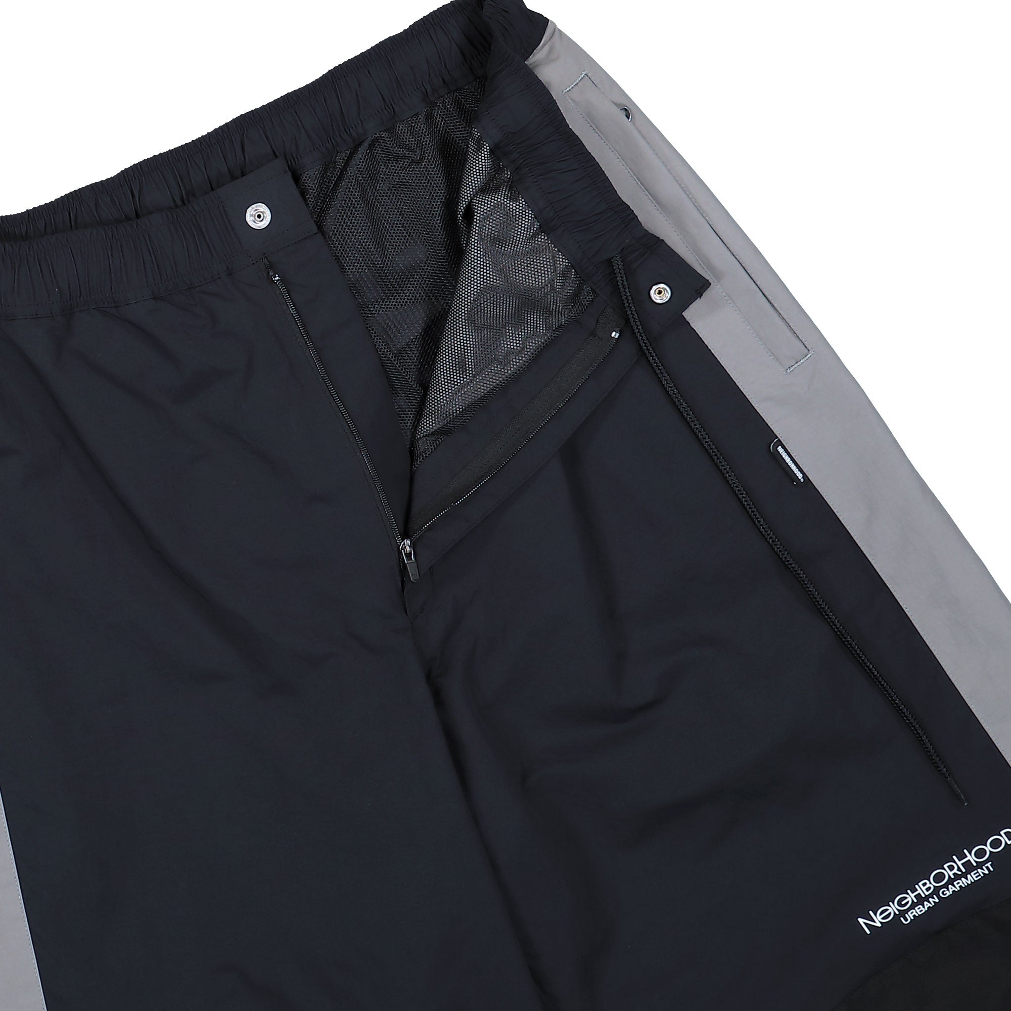 Neighborhood Track Pants Black / Gray Sweat & Track Pant 261TSNH-PTM03 / Black / Gray Detail View 1 | Overkill
