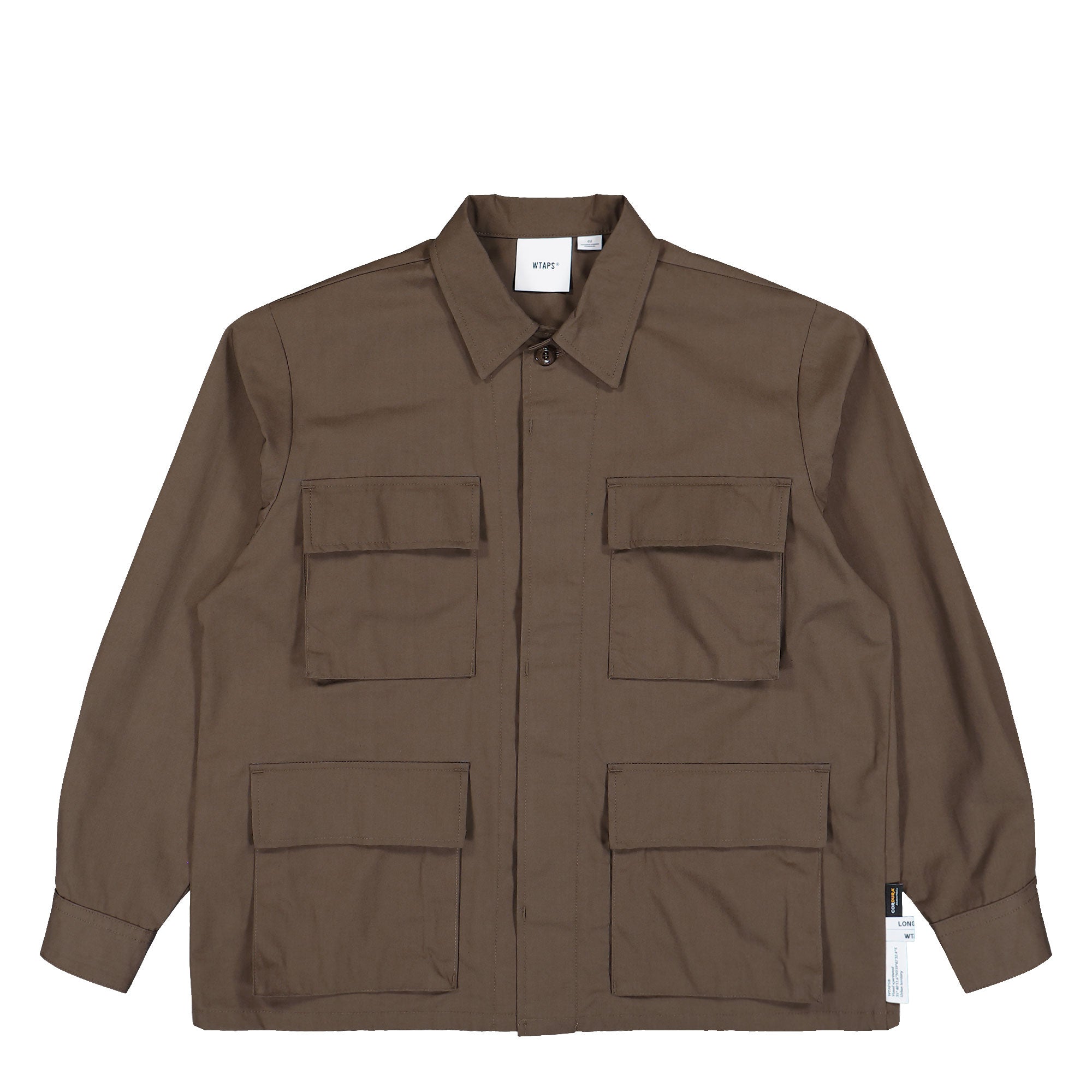 WTAPS JMOD / LS / Nyco. Weather. CORDURA® Brown Shirts 261WVDT-SHM02 / Brown | Overkill
