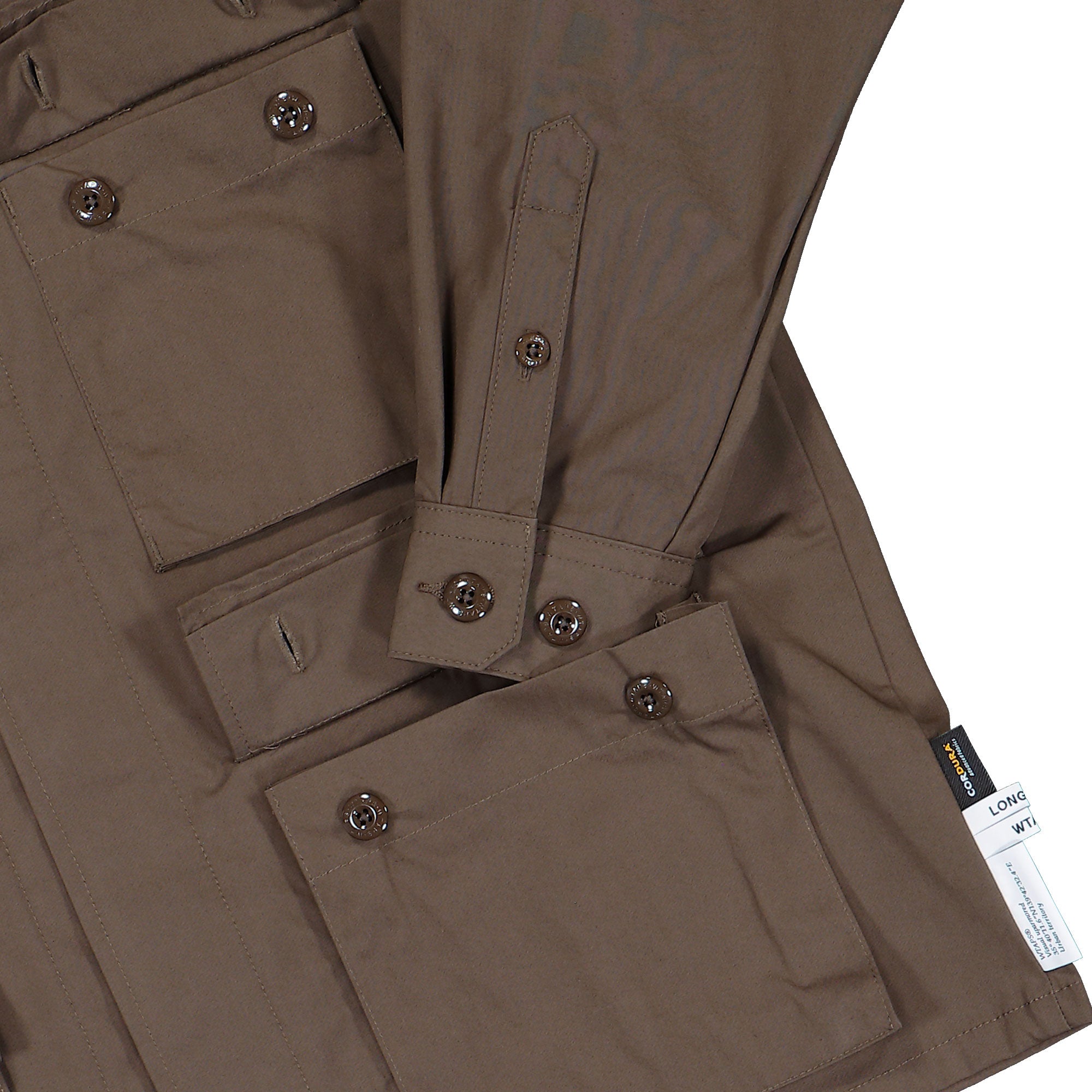 WTAPS JMOD / LS / Nyco. Weather. CORDURA® Brown Shirts 261WVDT-SHM02 / Brown Detail View 1 | Overkill
