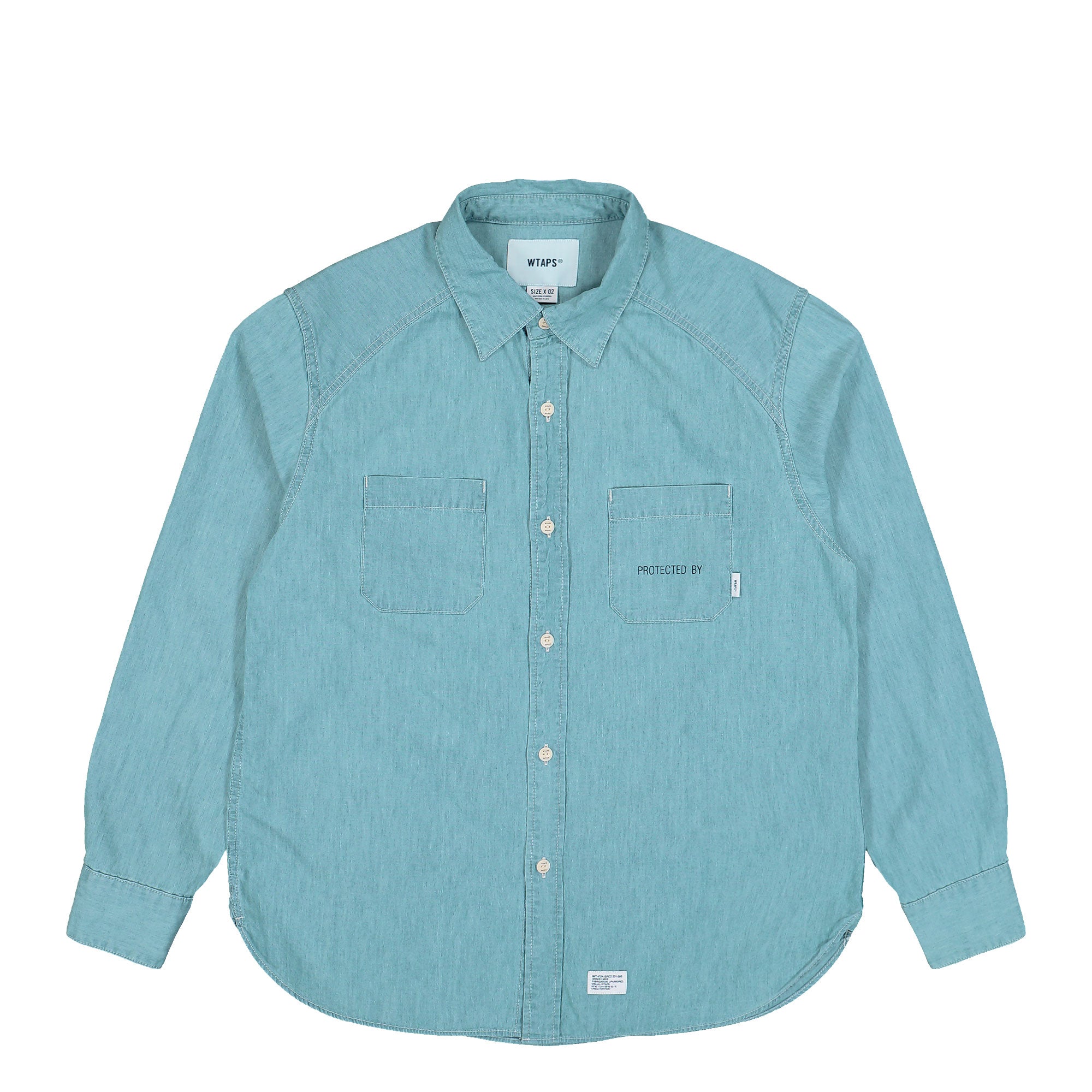 WTAPS CB / LS / Cotton. Chambray Indigo Shirt 261WVDT-SHM03 | Overkill
