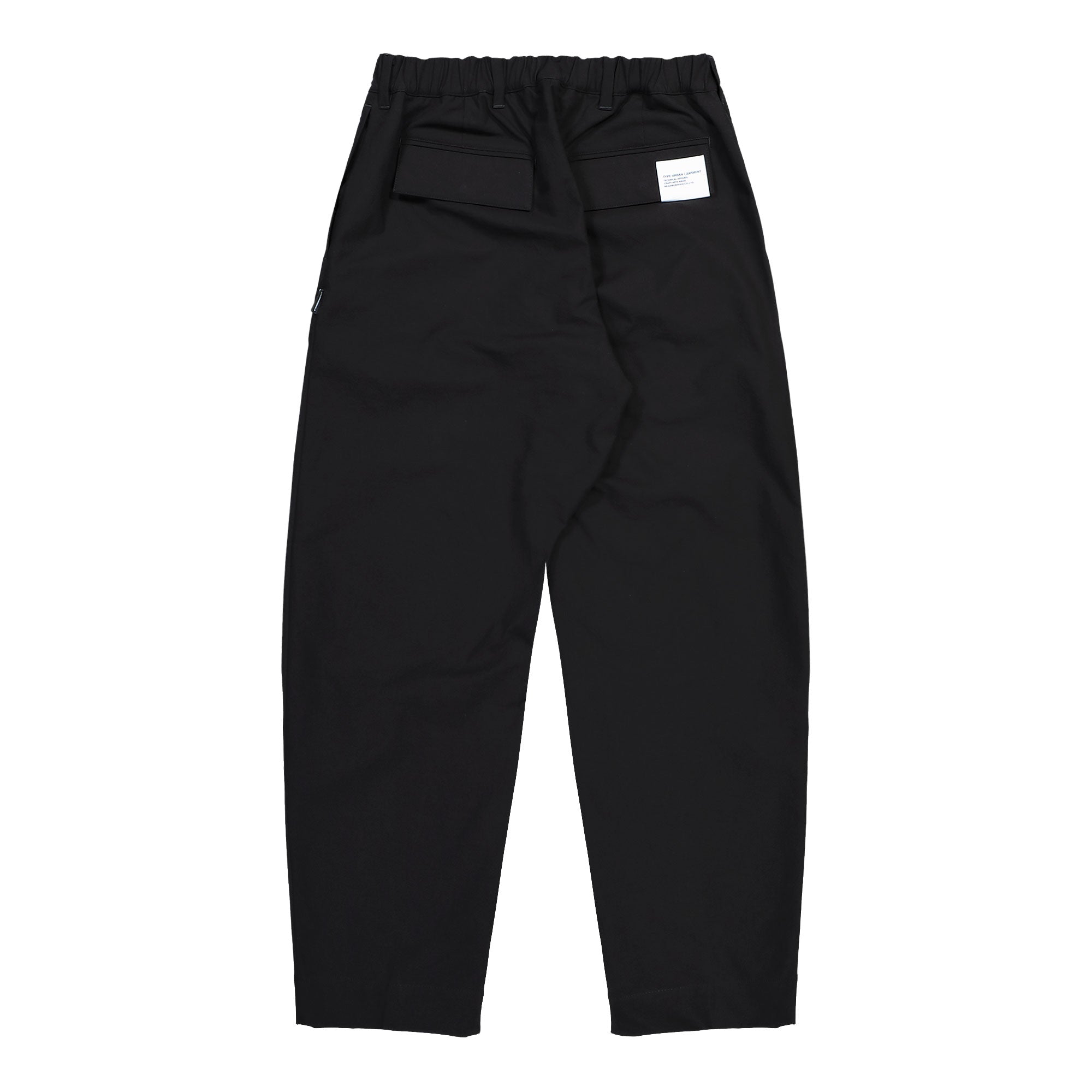 WTAPS Tapered Silhouette Pants Black Casual Pants 261ZAHNH-PTM09 / Black Close-up | Overkill
