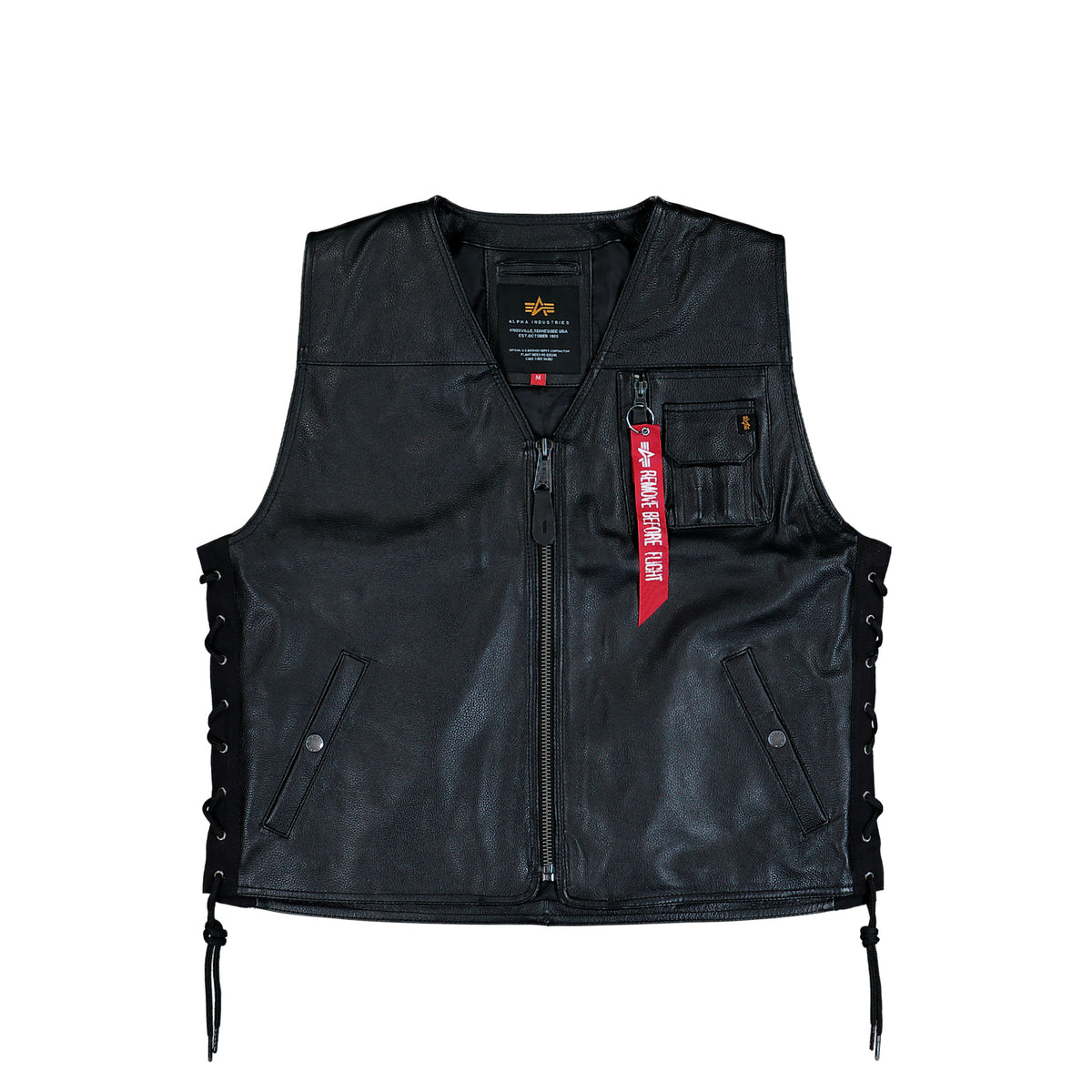Alpha Industries X-Force Leather Vest 266108-03 | OVERKILL