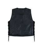 Alpha Industries X-Force Leather Vest Black Vests 266108-03 Close-up | Overkill
