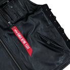 Alpha Industries X-Force Leather Vest Black Vests 266108-03 Detail View 1 | Overkill
