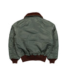 Alpha Industries B-15 Inermediate Flight Bomber Jacket Vintage Green Bomber & Varsity Jackets 268161-432 Close-up | Overkill
