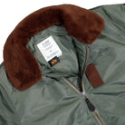 Alpha Industries B-15 Inermediate Flight Bomber Jacket Vintage Green Bomber & Varsity Jackets 268161-432 Detailfoto | Overkill
