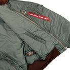 Alpha Industries B-15 Inermediate Flight Bomber Jacket Vintage Green Bomber & Varsity Jackets 268161-432 Detail View 4 | Overkill
