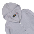 Alpha Industries Distressed Knit Hooded Jacket Silver Hoodies 268404-31 Detailfoto | Overkill
