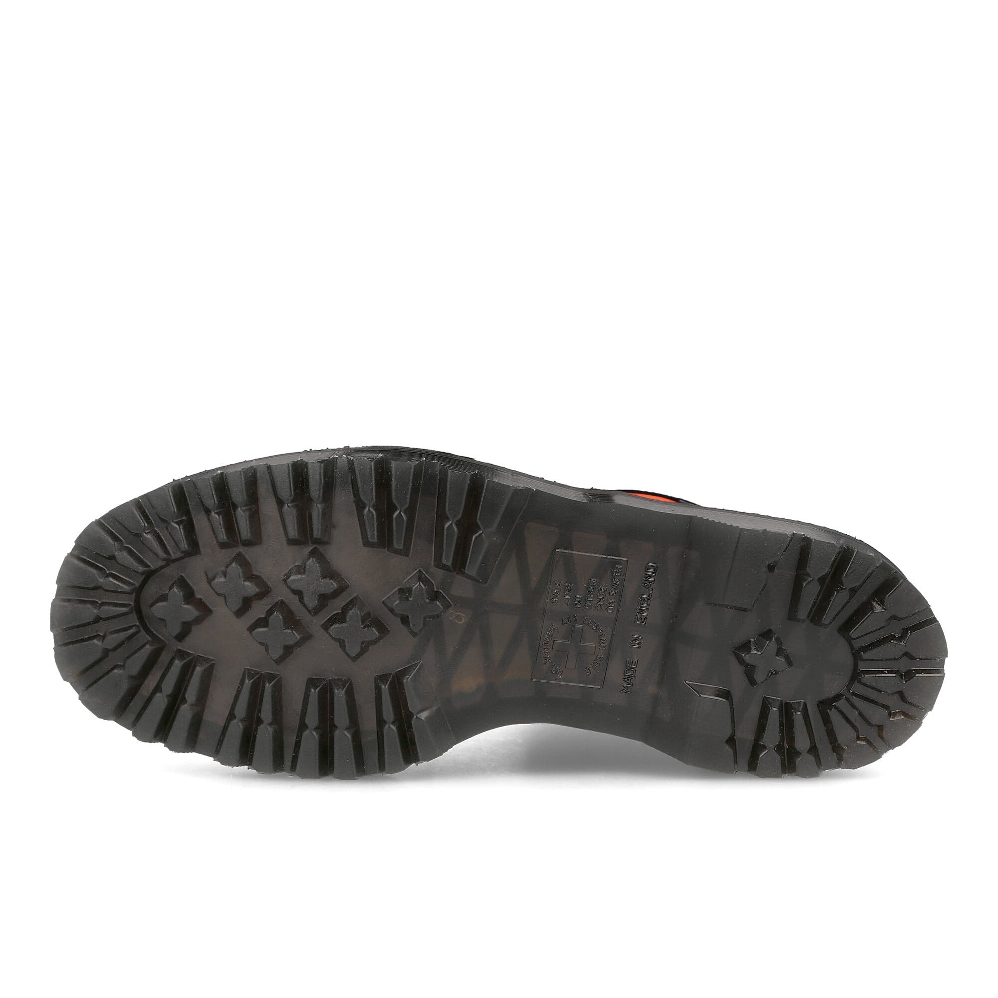 Dr. Martens 1460 Black / Blaze Orange Dockyard / Ventile Boots  Detail View 1 | Overkill