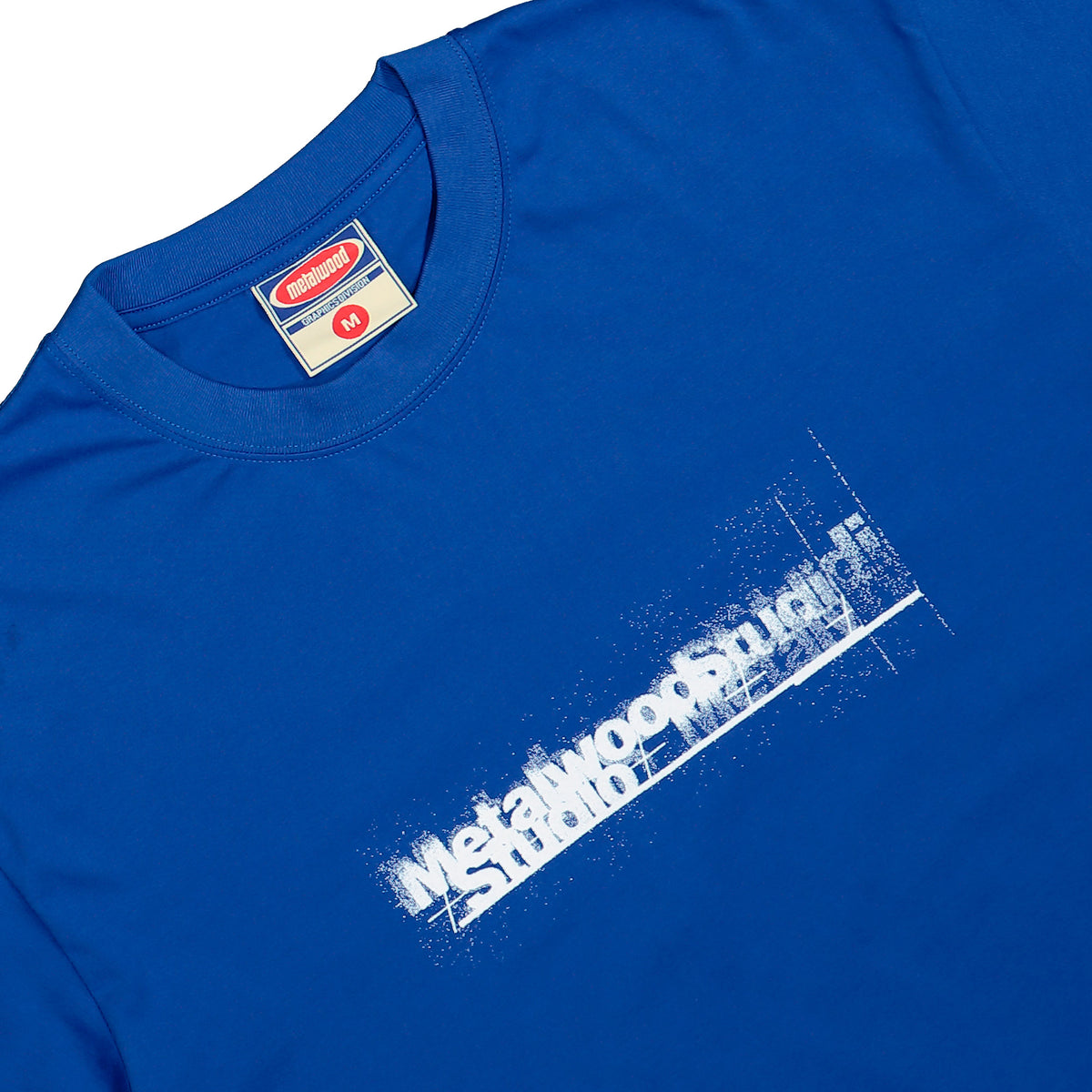 Metalwood Studio Skidmark T-Shirt Blue T-Shirt 26FW-03-08-BLU Detailfoto | Overkill
