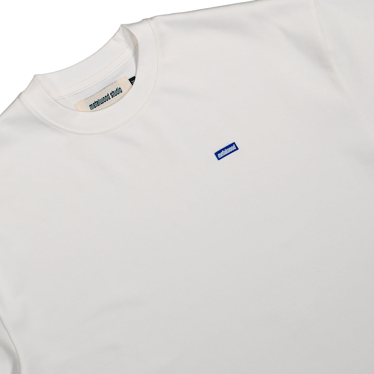Metalwood Studio Heavyweight Mini Metal Logo T-Shirt White T-Shirt 26SS-03-01-WHT Detailfoto | Overkill
