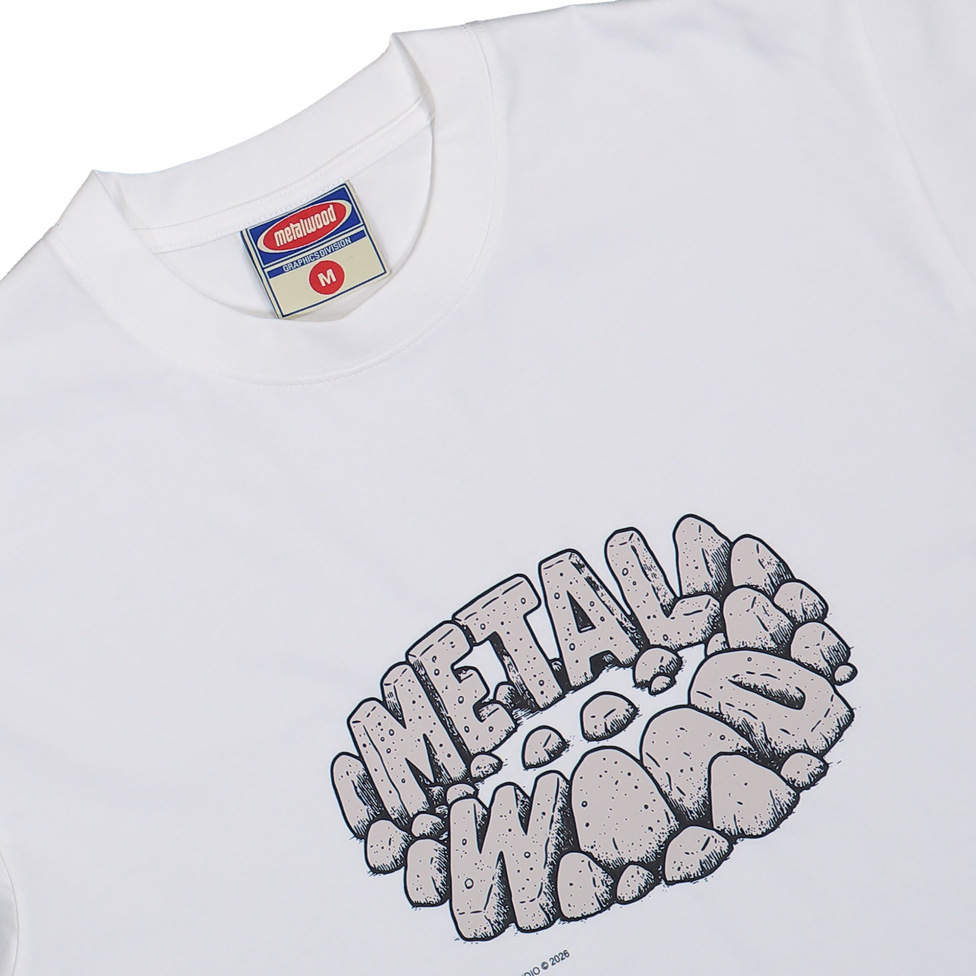 Metalwood Studio Stonehenge T-Shirt White T-Shirt 26SS-03-05-WHT Detailfoto | Overkill
