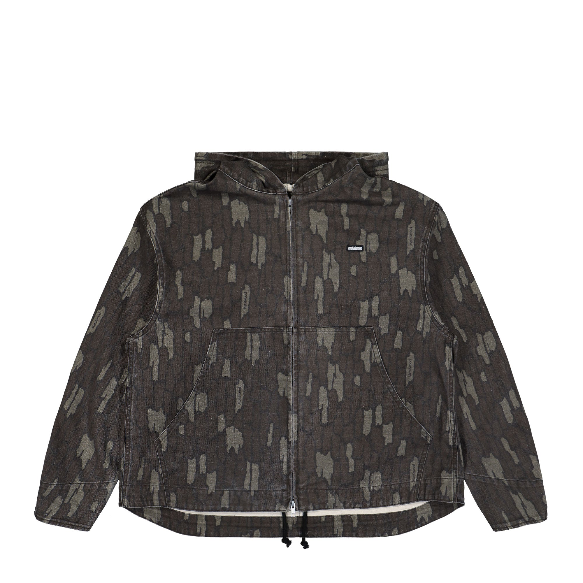 Metalwood Studio Cotton Twill Zip Hoodie Real Bark Camo Jackets 26SS-05-02-RBC | Overkill
