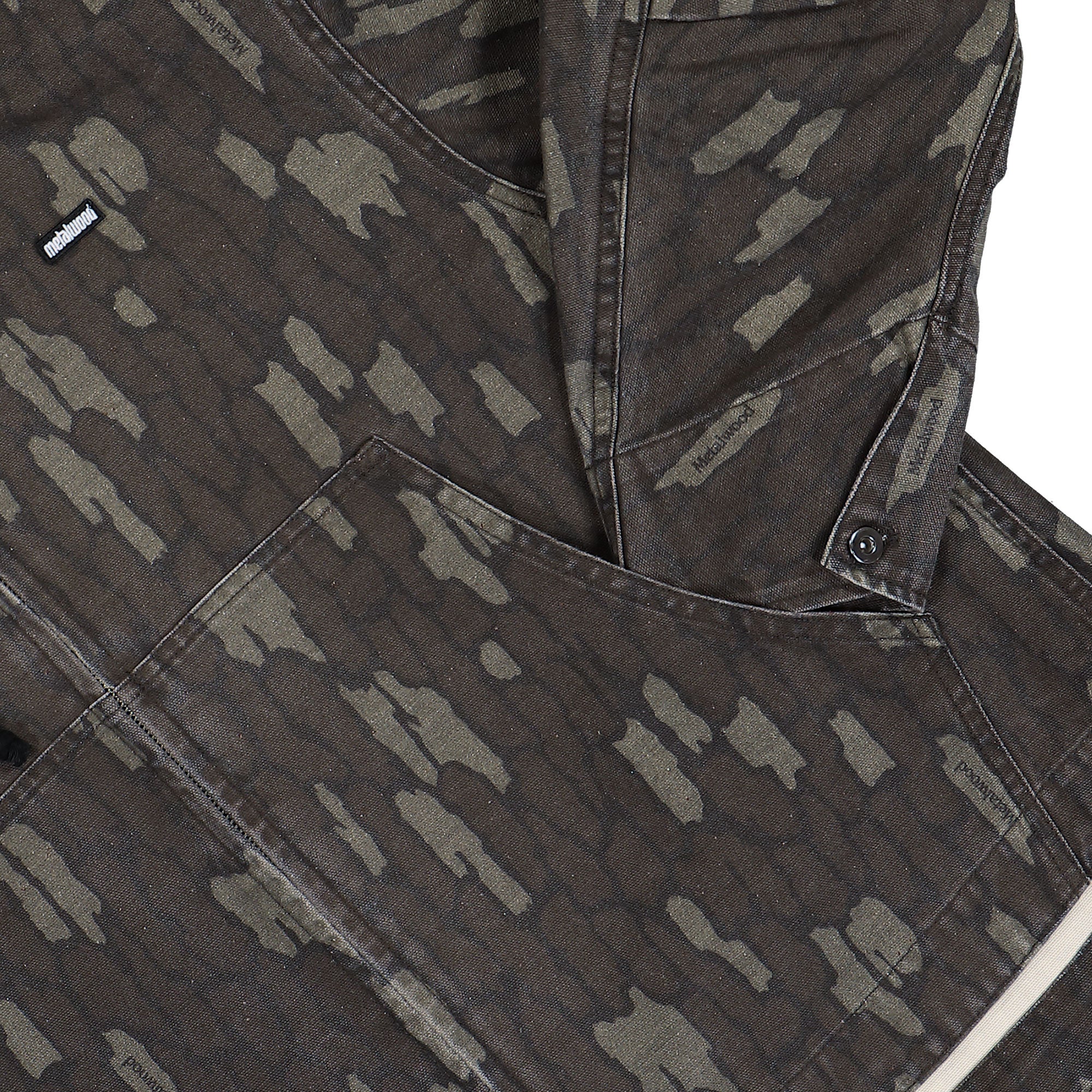 Metalwood Studio Cotton Twill Zip Hoodie Real Bark Camo Jackets 26SS-05-02-RBC Detail View 1 | Overkill
