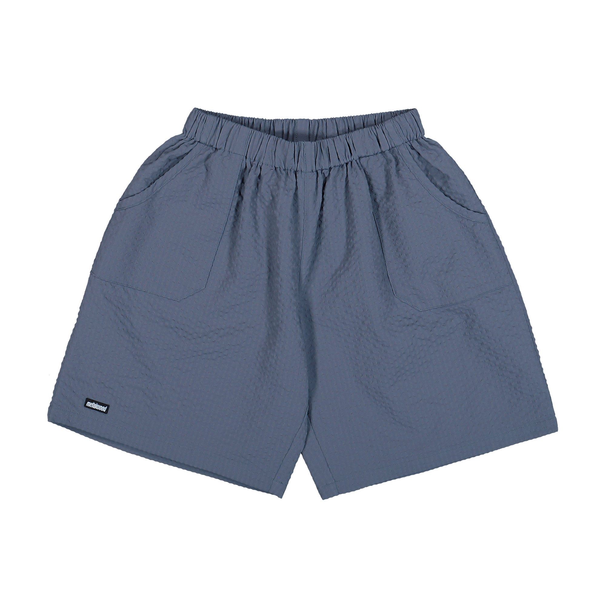 Metalwood Studio Seersucker Spa Short Navy Shorts 26SS-07-01-NVY | Overkill

