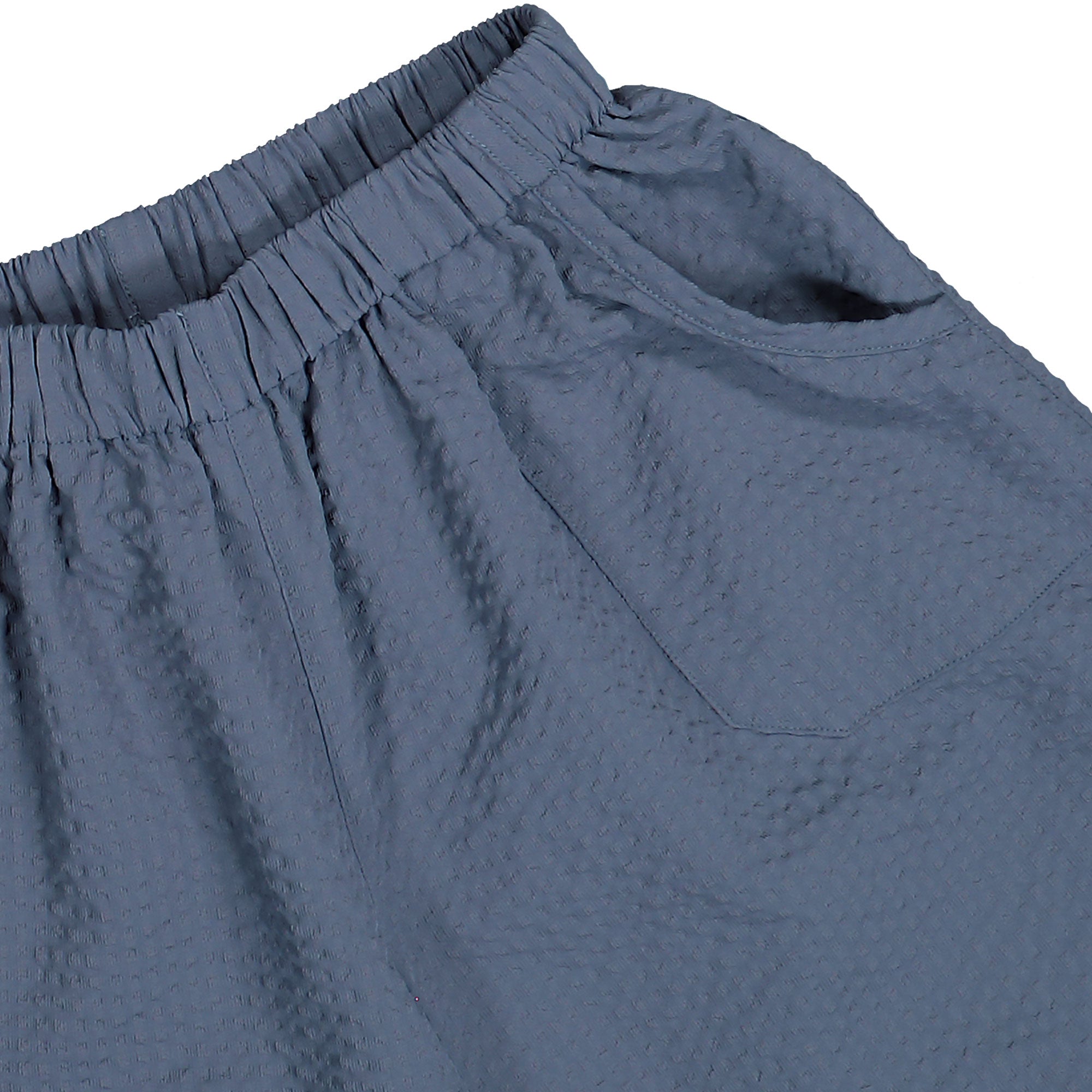 Metalwood Studio Seersucker Spa Short Navy Shorts 26SS-07-01-NVY Detail View 1 | Overkill
