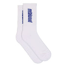 Metalwood Studio Metal Logo Crew Socks White Socks 26SS-13-01-WHT Close-up | Overkill
