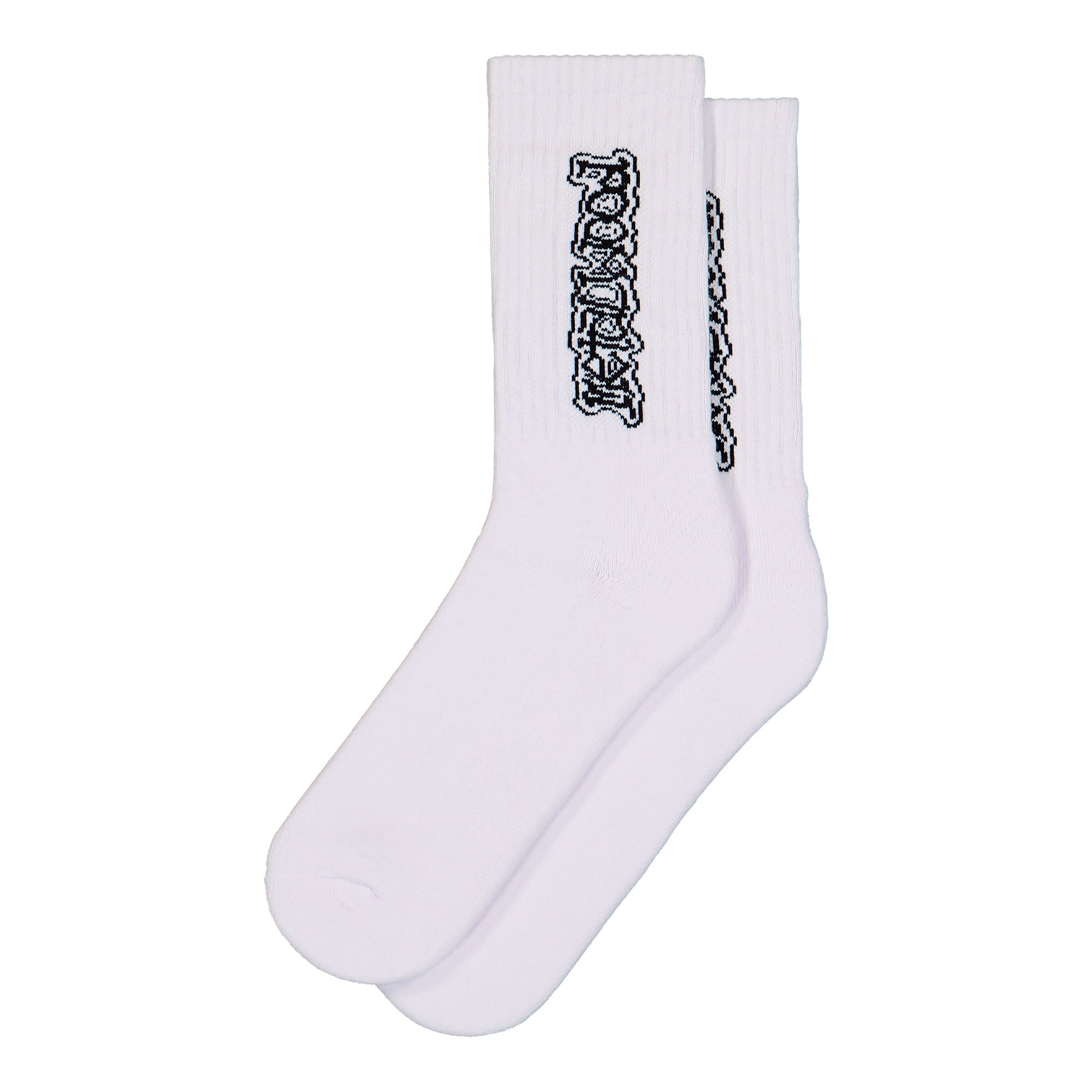 Metalwood Studio Dewey Crew Socks White Socks 26SS-13-03-WHT | Overkill
