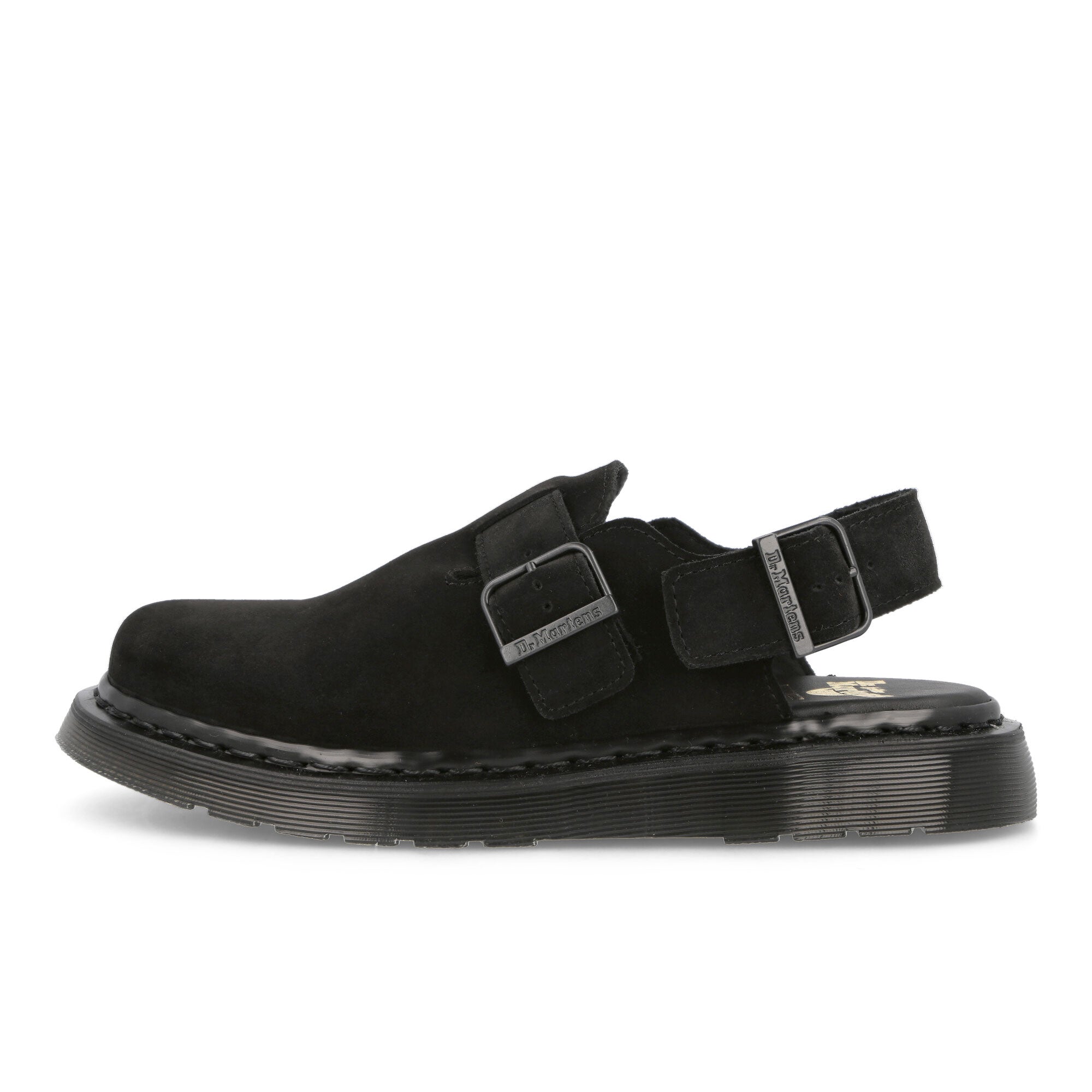 Dr. Martens Jorge Buckle Mules Black Repello Slides, Sandals & Slippers 27492001 | Overkill