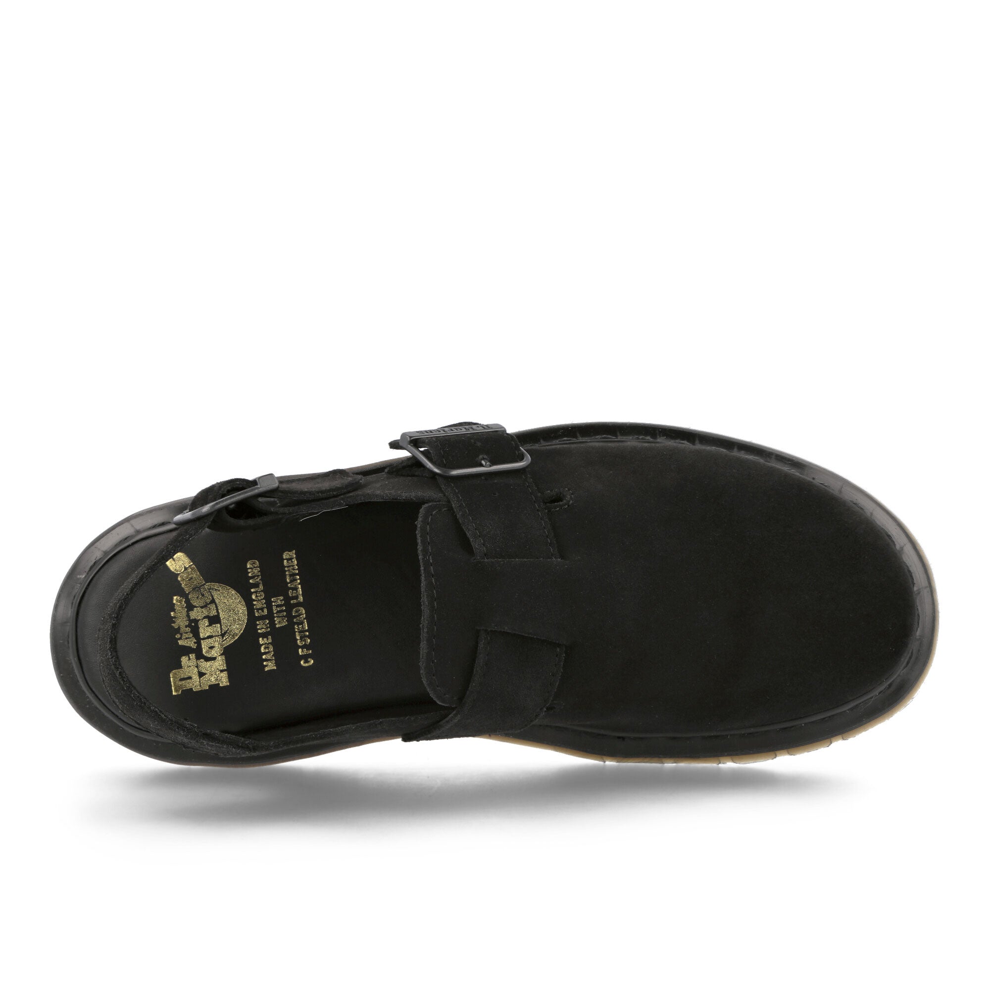 Dr. Martens Jorge Buckle Mules Black Repello Slides, Sandals & Slippers  Detailfoto | Overkill