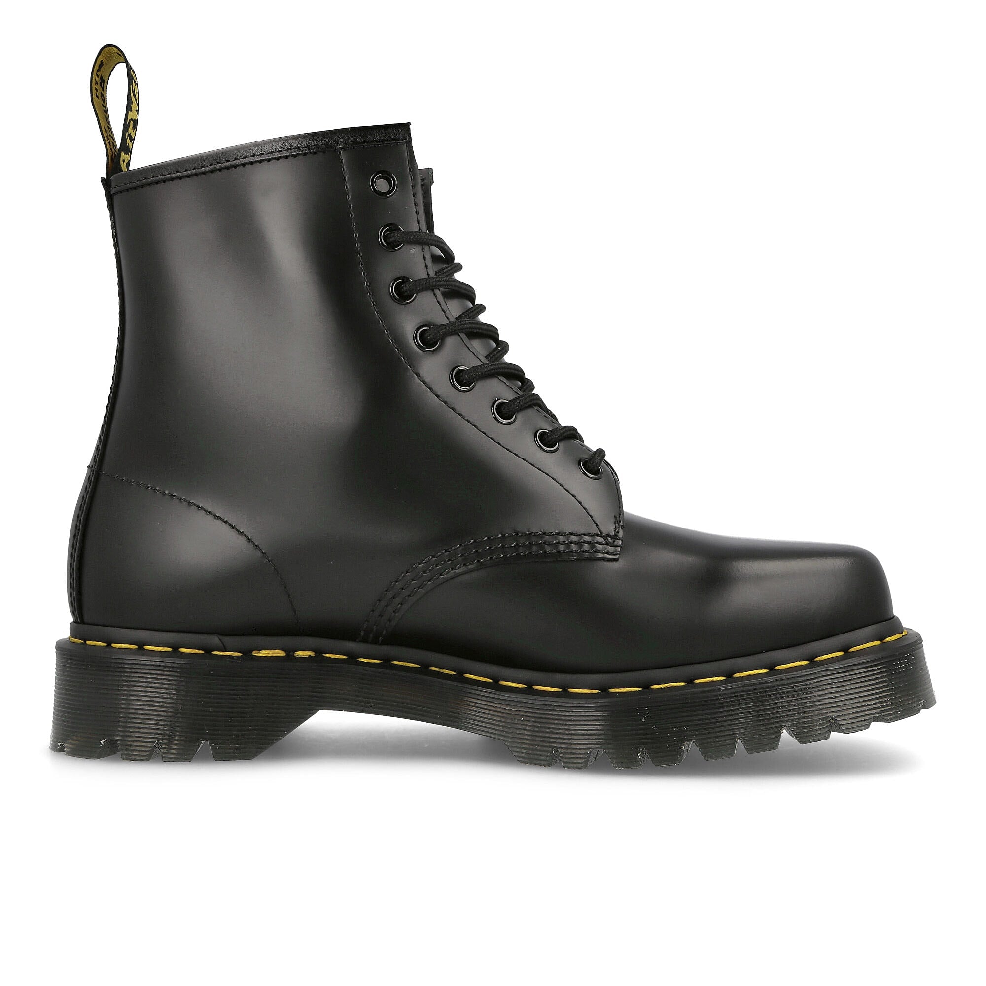 Dr. Martens 1460 Bex Squared Black Polished Smooth Boots  Silhouette | Overkill