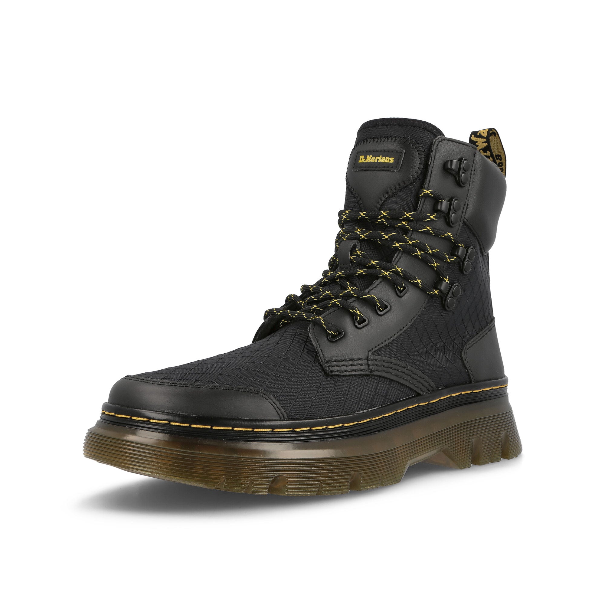 Dr. Martens Tarik Black Oiled Boots  Close Up | Overkill