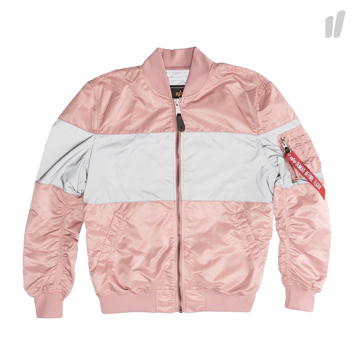 Alpha Industries MA-1 VFLW CB Reflective  Jacket Silver Pink Jackets 186106 397 | Overkill