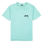 Stussy Peace & Love Pigment Dyed Tee Aqua T-Shirts 2903098 / 0841 | Overkill