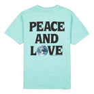 Stussy Peace & Love Pigment Dyed Tee Aqua T-Shirts Material | Overkill
