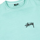 Stussy Peace & Love Pigment Dyed Tee Aqua T-Shirts Close-up | Overkill