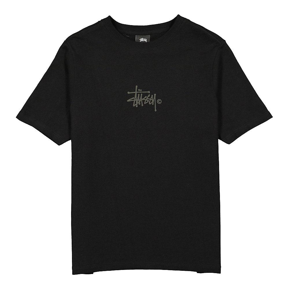Stussy Basic Logo Tee Black T-Shirts 2903102 / 0001 | Overkill