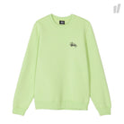 Stussy Wmns Basic Logo Crew Pale Green Sweatshirts 2911096 / 0453 | Overkill