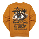 Stussy Ocular Crew Caramel Sweatshirts Material | Overkill