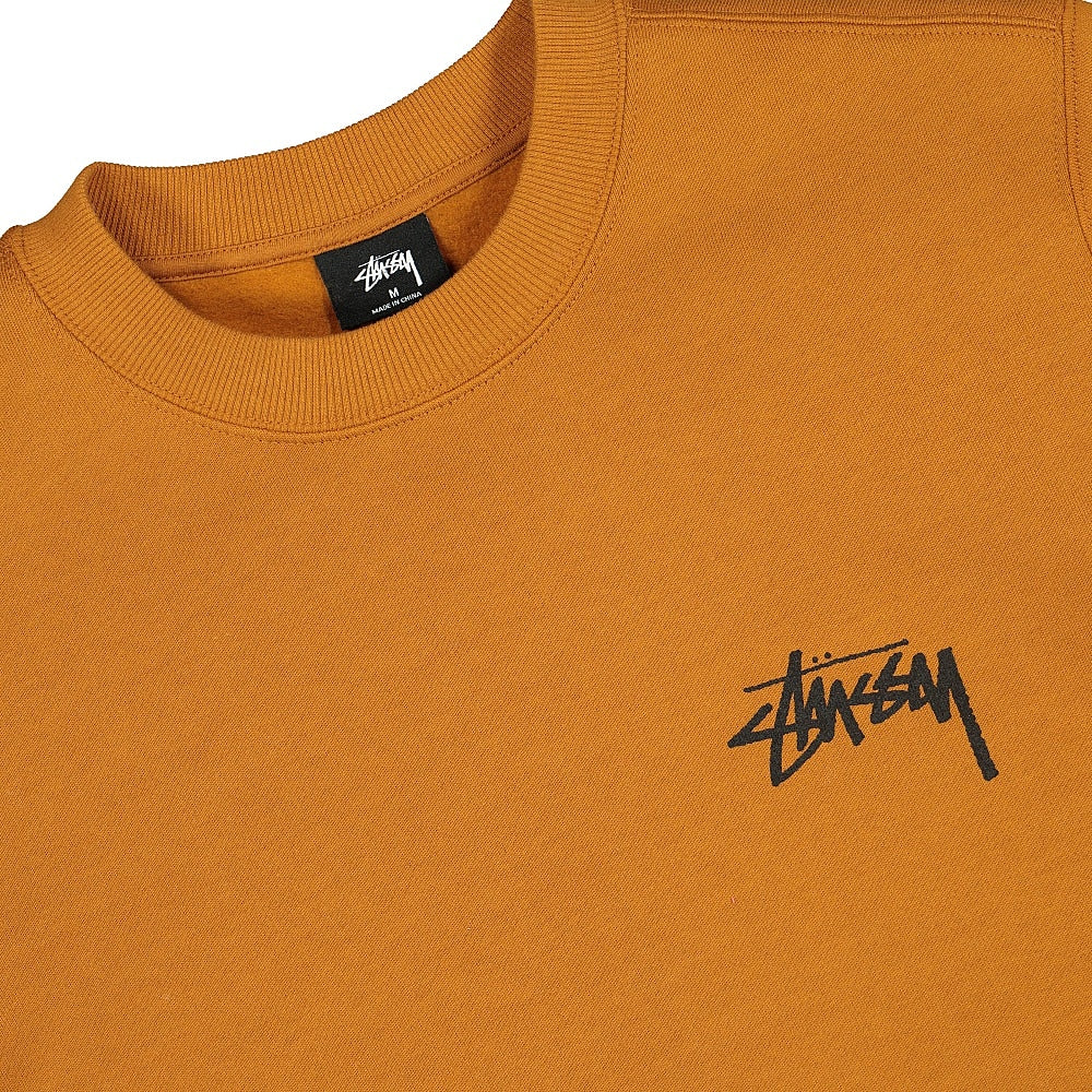 Stussy Ocular Crew Caramel Sweatshirts Close-up | Overkill