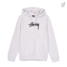 Stussy Wmns Stock Hood Grey Heather Hoodies 2921673 / 0009 | Overkill