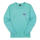 Stussy Basic Pigment Dyed Longsleeve Tee Aqua Longsleeves 2992665 / 0841 | Overkill