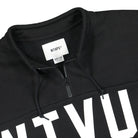 WTAPS Stencil Mid Zip Copo Black Sweatshirts Close-up | Overkill