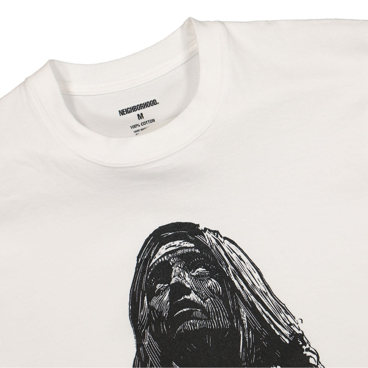 Neighborhood Urge SS Tee White T-Shirts Close-up | Overkill