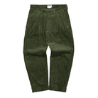 WTAPS Tuck 02 Corduroy Trousers Olive Drab Casual Pants 212TQDT-PTM02 | Overkill