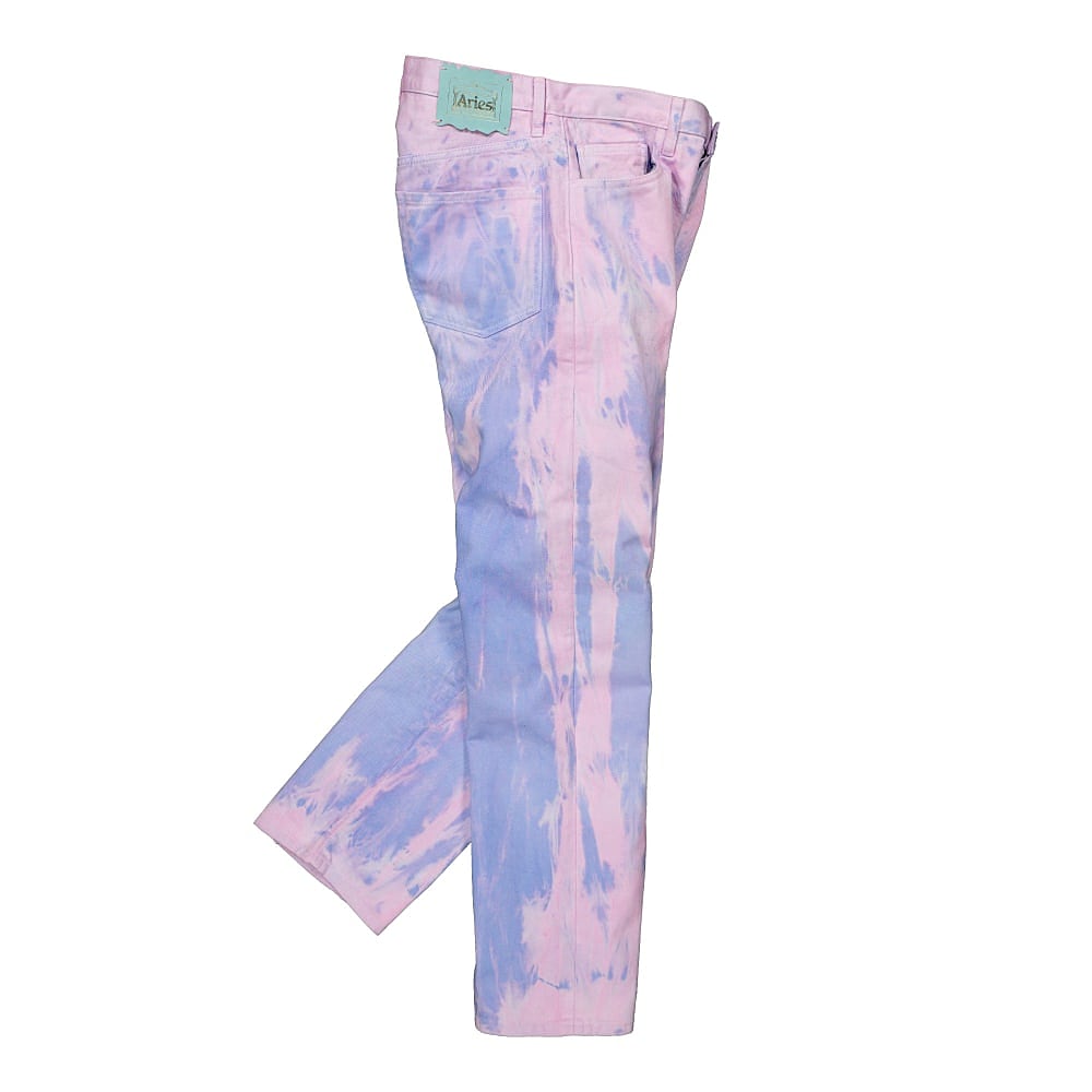 Aries MLP Dyed Lilly Jeans Lilac Jeans Close-up | Overkill