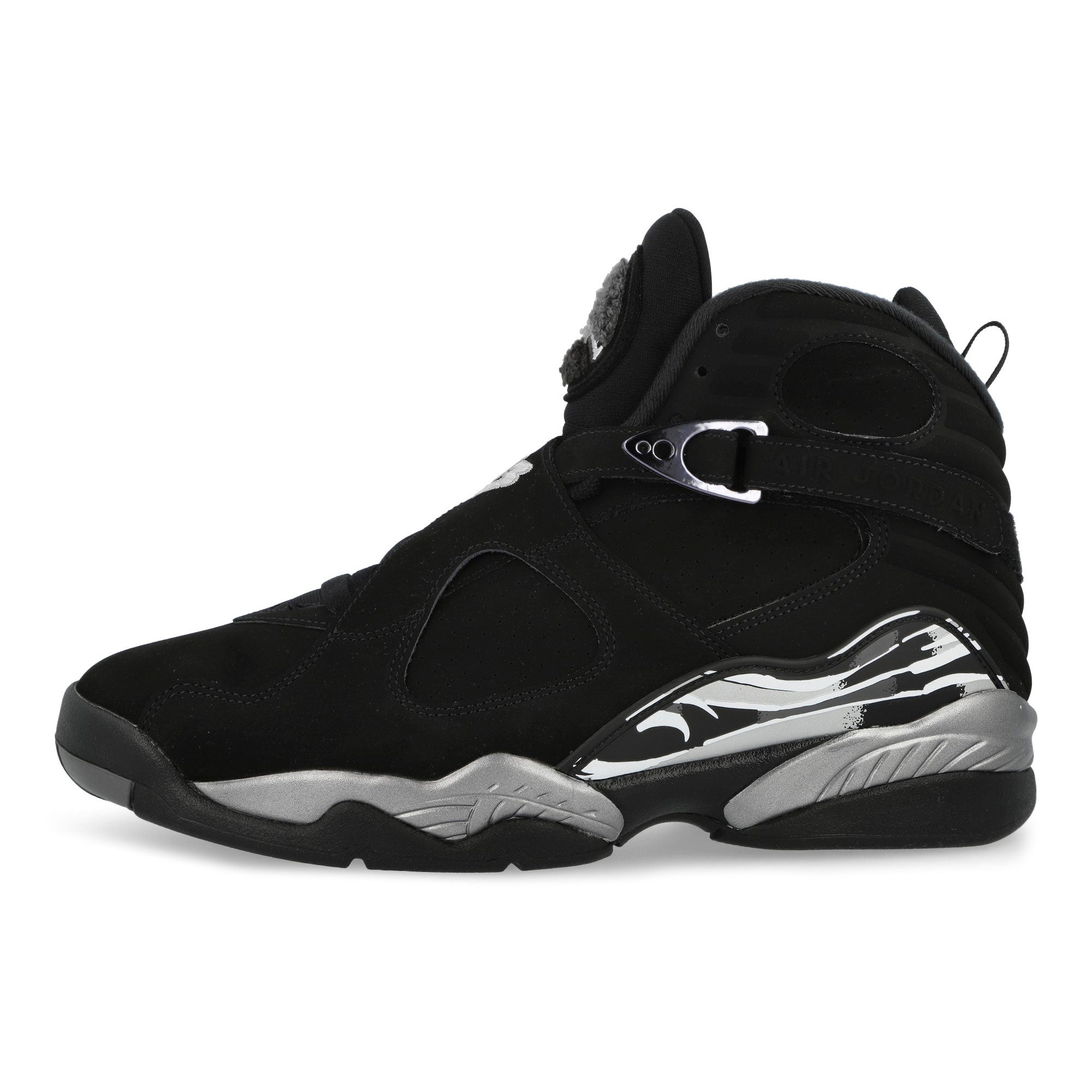 Air Jordan 8 Retro Black / White - Light Graphite High Top Sneakers 305381 007 | Overkill