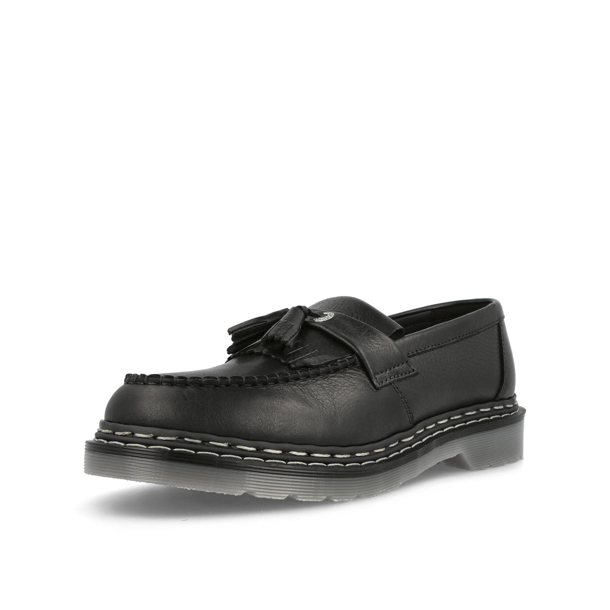 Dr. Martens Adrian Black Marrick Loafers & Lace ups  Close Up | Overkill